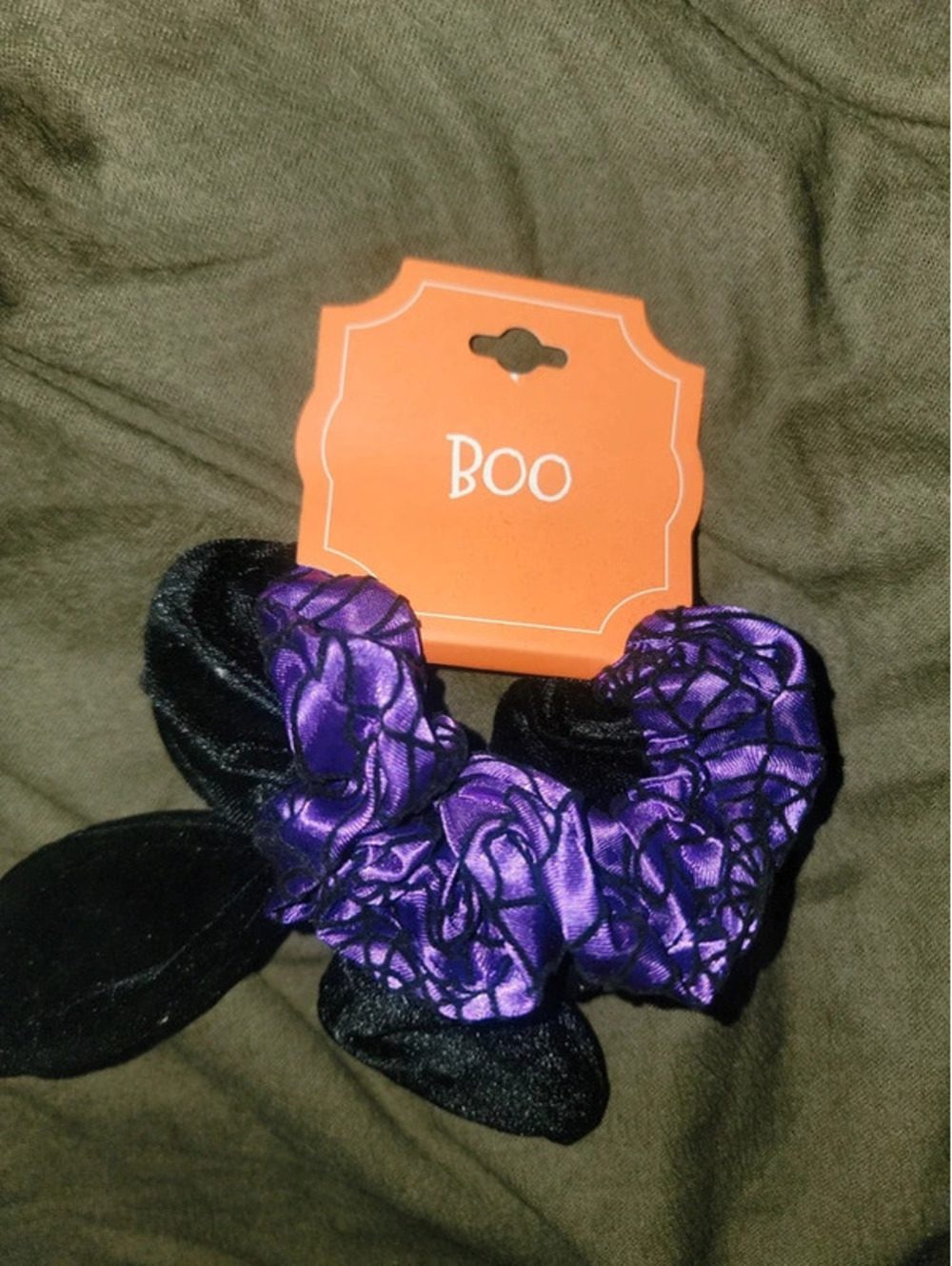 2 halloween hair scrunchies